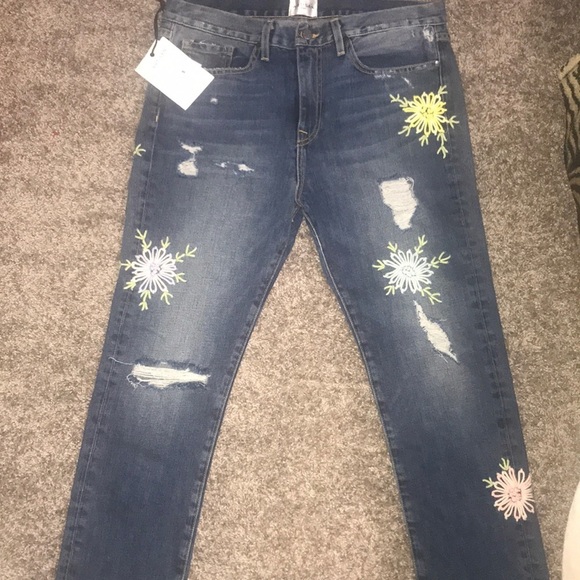 Anthropologie Denim - Anthropologie Artisan de Luxe floral embroidered jeans